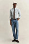 Men's Green Regular Fit Oxford Shirt - 4
