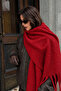 Winter Glittery Red Women's Shawl |   Shimmering Warm Shoulder Scarf