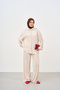 Women's Pleated Detailed Shirt Suit Stone - 2