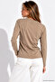 Women's Mink Crew Neck Long Sleeve Cotton Bodysuit - 5