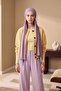 Combed Cotton Boneli Ready-Made Combed Cotton Hooded Shawl Two-Piece Set, Ps-57 - 3