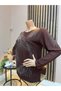 Women's Winter Blouse with Feather Motif for Middle-Aged and Older Women - 2