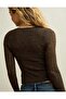 AE Pointelle Tie-Front Fitted Sweater - 2