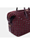 Women's Burgundy Hand-Knitted Suede Leather Shoulder Bag - 8
