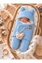100% Cotton Extra Soft Winter Baby Blanket Swaddle Toy Sleeping Bag with Teddy Bear Ears - 2