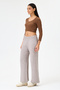 Women's Mink Italian Elastic Waist Wide Leg Knitwear Trousers Size 38 - 44 - 2