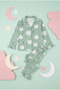 Girls' Pajama Set, Shirt Collar, Buttoned, Polar Bear Figured, Soft Textured, 2 Yarn Fabric