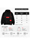 Oversize Hoodie Unisex Hooded Sweatshirt with Back Print Teddy Bear - 5