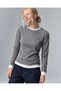Women's Karmelanj Ecru Double Layered Blouse with Contrast Detail
