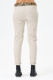 Women's Beige Italian Leopard Pattern Pockets Stoned Velvet Trousers 38 - 42 Size - 5
