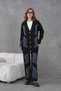 Women's Embroidered Long Cardigan Wide-Leg Pants Knitwear Set