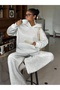 Unisex Women's and Men's Beas Weeckers Printed Oversize 3 Thread Hooded Sweatshirt and Baggy Sweatpants - 5