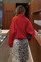 Red Design Full Button Shirt Jacket - 4261 - 5