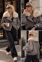 New Season Detachable Collar Fur Gray Color Epaulet Bomber Jacket - Coat - 2