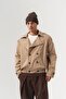 Field Epaulettes Double-Breasted Buttoned Skirt Elasticated Seasonal Men's Coat - 4