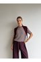 Crew Neck Striped Scarf Knitwear Blouse - 7
