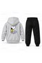 Snoopy Star Printed Children's Hooded Tracksuit Set