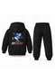 Six Seven 67 Penguin Patent Printed Children's Hooded Tracksuit Set