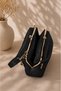 Women's 2-Piece Set Women's Scholarship 4-Compartment Hand and Shoulder Bag Soft Textured Clip Wallet 2-Piece Set - 6