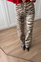 Beige Tiger Gabardine Trousers - 1233 - 2