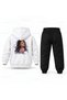 Katseye Manon Single Line Printed Children's Hooded Tracksuit Set