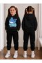 Girls' Hooded Tracksuit Set - Sweatshirt and Sweatpants Winter Outfit