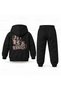 Katseye Portrait Ladder Printed Children's Hooded Tracksuit Set