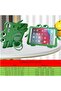 Green Dinosaur Case with Strap for iPad Pro 11 inch/Air 5th 2022/Air 4th 2020 10.9 inch,3D Kawaii Cute 360 Rotation Kickstand Dinosaur Kids Girls Boys Soft Silicone Case with Cat Kickstand