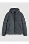 Xside Anthracite Regular Fit Hooded Men's Puffer Jacket - 5
