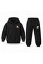 Snoopy Kids Hooded Tracksuit Set with Scarf Print - 2