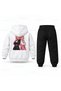 Kpop Demon Hunters Mira Zoey Sirt Printed Children's Hooded Tracksuit Set
