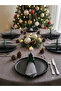 6 Pieces of Luxury Felt Pine Tree Christmas Themed Napkin Ring Decorative Table Presentation Accessory (5*10 cm) - 2