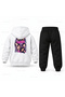 Katseye Murekkep Halftone Group Printed Children's Hooded Tracksuit Set