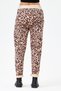 Women's Italian Waist-Tied Leopard Pattern Lycra Suede Trousers, Sizes 38 - 44 - 5