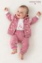 Baby Girl Set 3-Piece Set Hooded Bird Patterned Flexible Waist Baby Girl Set - 4