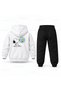 Snoopy Sabun Kopuk Printed Children's Hooded Tracksuit Set