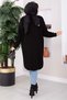 Buttoned Pocketed Long Knitwear Cardigan Black - 5