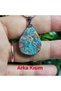 Krizokol Natural Stone Necklace - Matching Stone - 4 - Stainless Steel Chain - (Only Hand Made) - 8