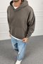 Boxy Fit Hooded Sweatshirt |   Stk2108-Sweatshirt