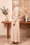 Beige Jacketed Suit Modern Cut Islamic Clothing - 2