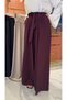 Premium Krep Palazzo Burgundy - 2