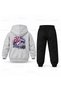 Kpop Demon Hunters Uclu Prova Printed Children's Hooded Tracksuit Set