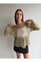 Transparent Boat Neck Blouse