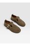 Camel Genuine Leather (Faina) Women's Shoes with Gold Adjustable Buckle Detail - 6