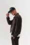 Velour Zippered Soft Textured Velvet Men's Coat - 3