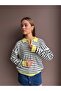 Polo Collar Half-Zip Striped Sweater - 2