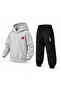 Snoopy Red House Printed Children's Hooded Tracksuit Set - 3