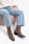 Women's Pointed Toe Cowboy Thick Heel Western Boots Tahis Mink Suede
