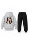 Katseye Sophia Gulme Line Printed Children's Hooded Tracksuit Set