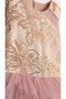 Girl's Jacquard Robe, Layered Tulle, Satin Bow, Evening Dress with Buckle Accessories - 6